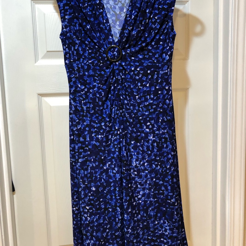 Blue print summer dress